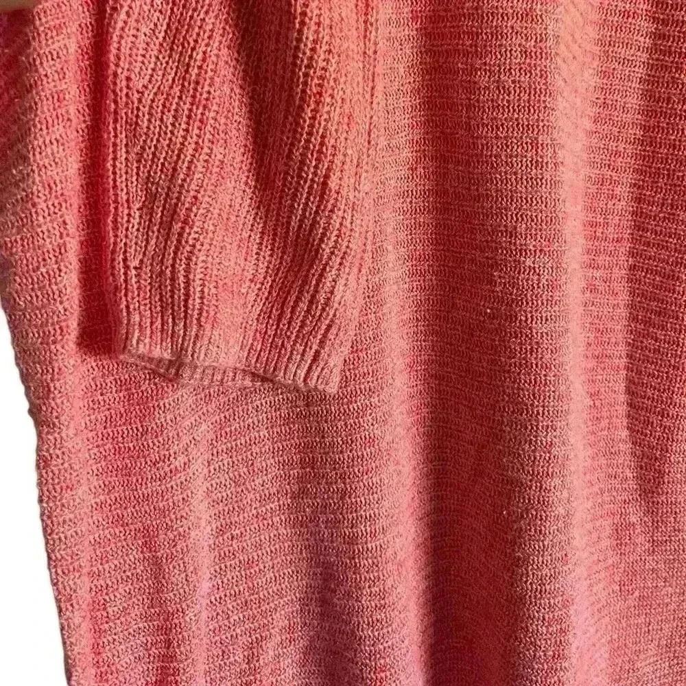 Lands' End Sz‎ L Cotton Linen Blend Sweater Dress Cruise Coastal Preppy - Picture 12 of 12